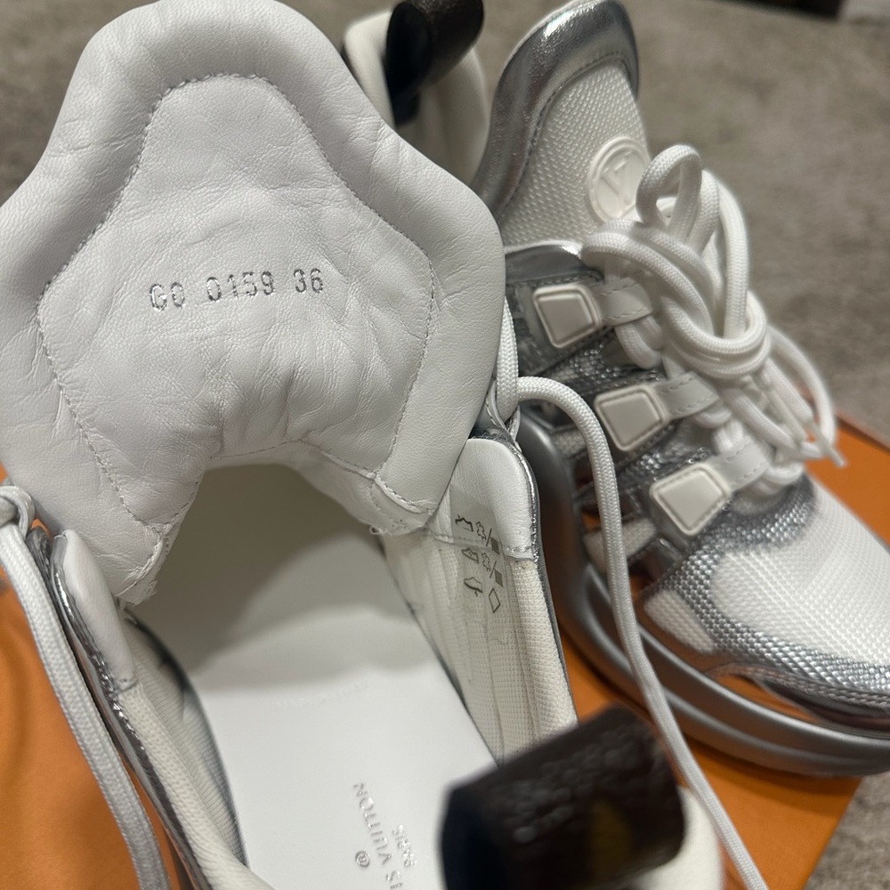 Louis Vuitton Silver Archlight Trainer Women's Sneakers - Picture 6 of 7